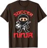 Cool Soccer Ninja Art for Unisex Boys Kid Soccer Lovers Player TShirt Japanese Cartoon Y2k Graphic Saying Tee Fashion Novelty Gift