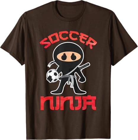 Cool Soccer Ninja Art for Unisex Boys Kid Soccer Lovers Player TShirt Japanese Cartoon Y2k Graphic Saying Tee Fashion Novelty Gift