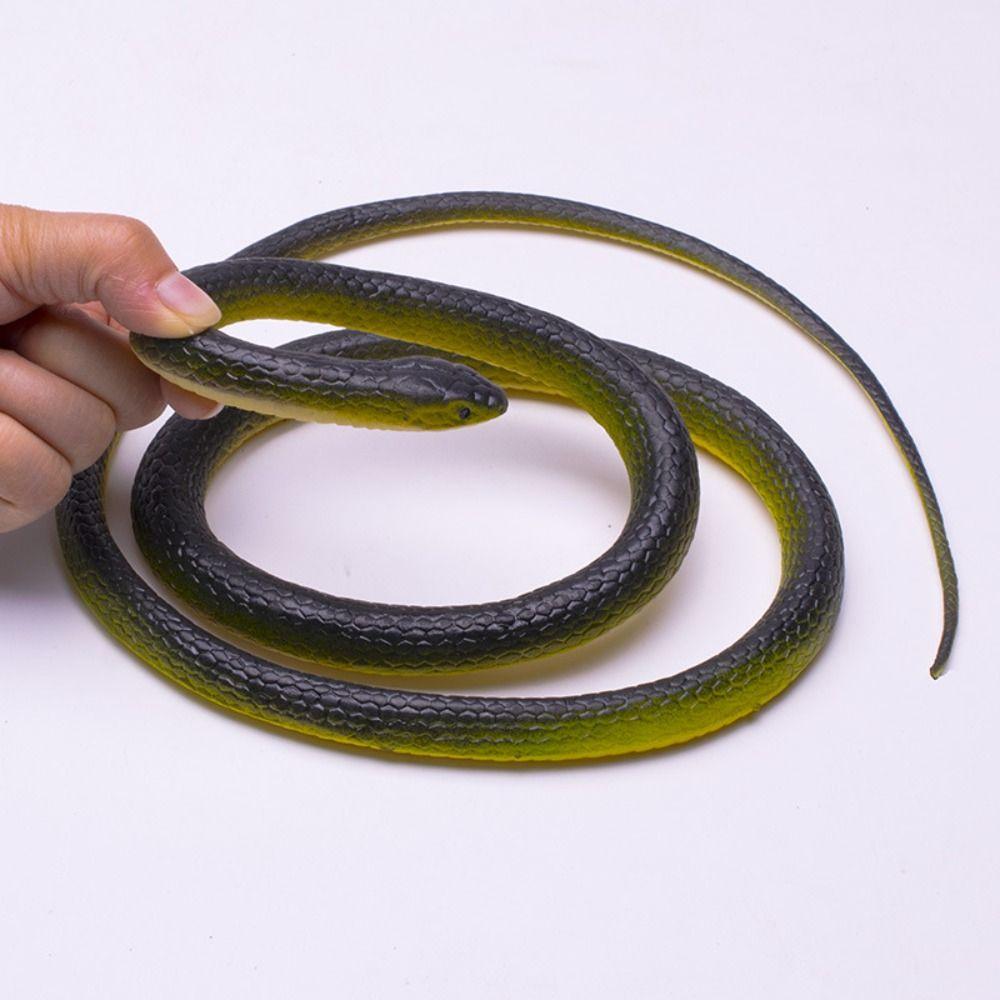 123cm Artificial Serpent Scary Simulation Anaconda Large Fake Snake Model Kids Toy
