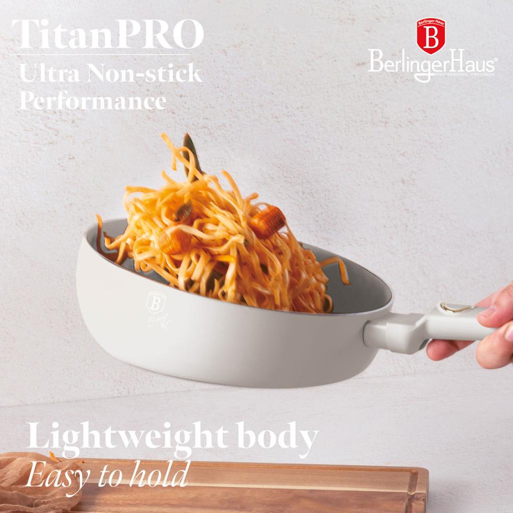 WOK FLIP PAN TITANIUM 26cm BERLINGER HAUS BH-8059 SAHARA
