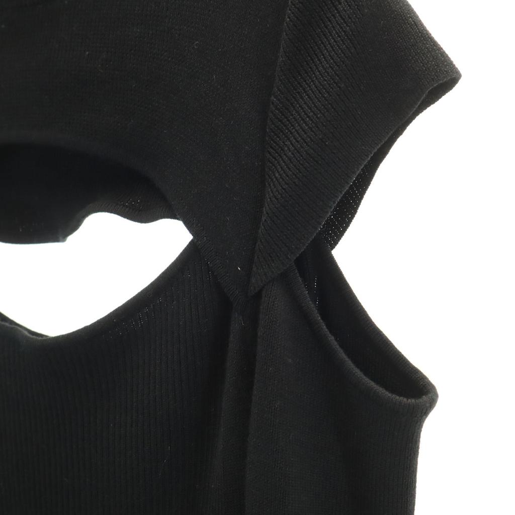 eimy istoire Long sleeve Rib knit one piece F black Women Used