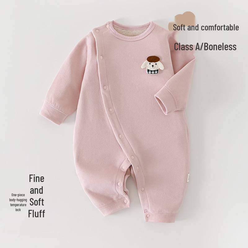 Infant Unisex Long Sleeve Warm Bodysuit - Autumn/Winter Jumpsuit for Newborns