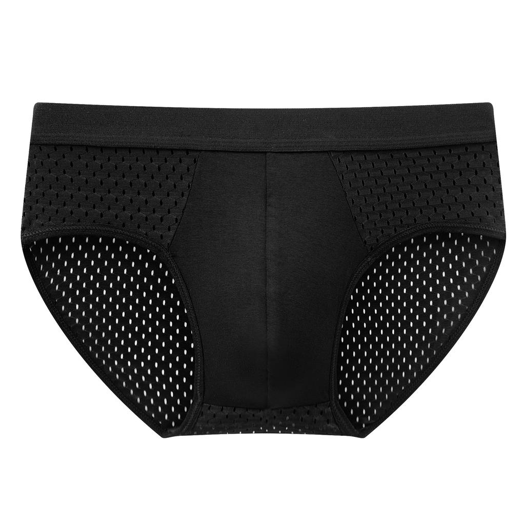 Quick-drying Mesh Ice Silk Men's Briefs for Men's Modal Breathable Summer Refreshing Mesh Pants Ultra-thin