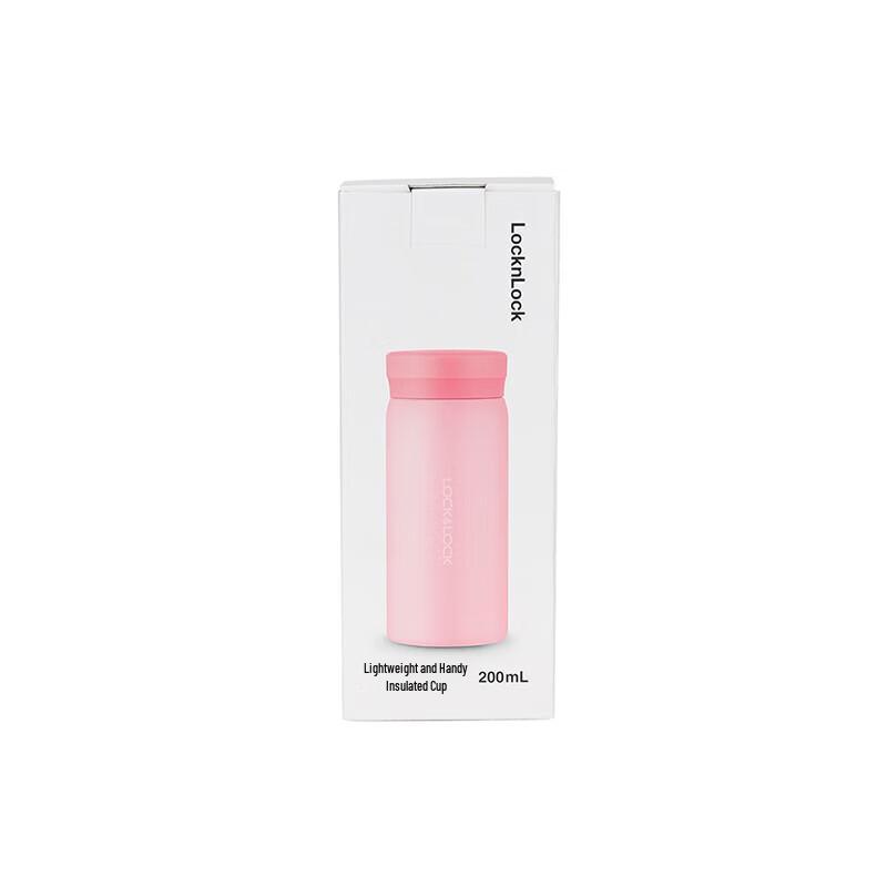 LocknLock Lightweight 200ml Pink Thermos Cup