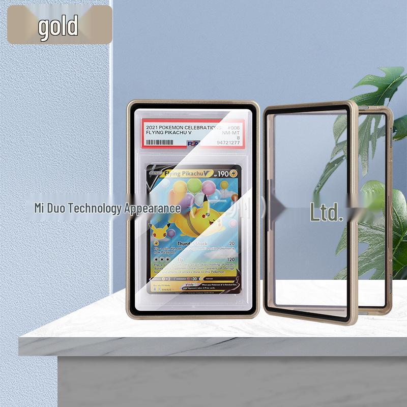 Aluminum Alloy Tempered Glass Protective Cover for PSA, BGS, CGC Rated Cards