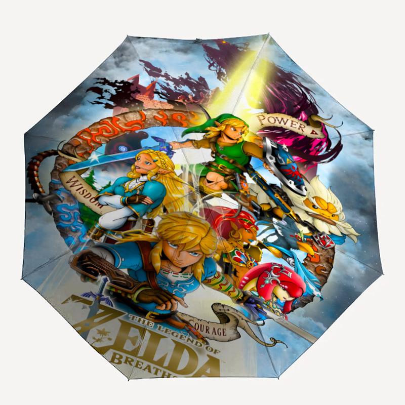 1pc Game Zelda Umbrella, Sun Protection, And UV Shielding. It Has Eight Sturdy Ribs for Outdoor Use And Perfect As a Holiday Gift