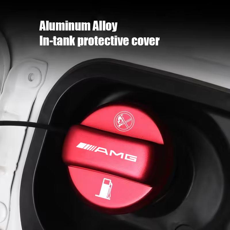 Car Oil Tank Protect Cover Refuel Fuel Tank Cap Accessories For Mercedes Benz AMG A B C E G CLA W211 W203 W204 C260 E300L A200L