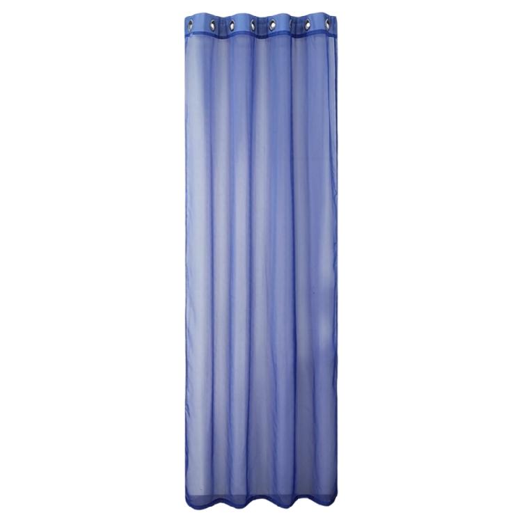 

Sheer Blue Panel Waterproof Outdoor Curtain Light Filtering Grommet Drape For Patios, Porch, Pergola Decoration 132x214cm