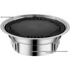 Korean Indoor/Outdoor Smokeless Charcoal Barbecue Grill - Stainless Steel BBQ Stove and Rack