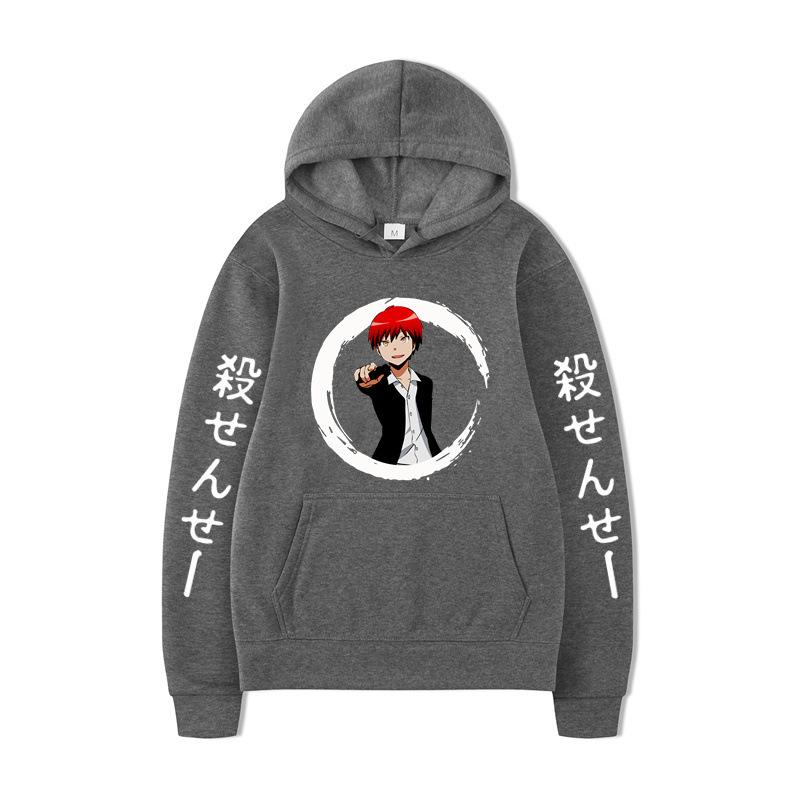 Japanese Anime Hoodies Print Fashion Sweatshirt Hip Hop Casual Unisex Autumn Winter Fleece Streetwear Tops