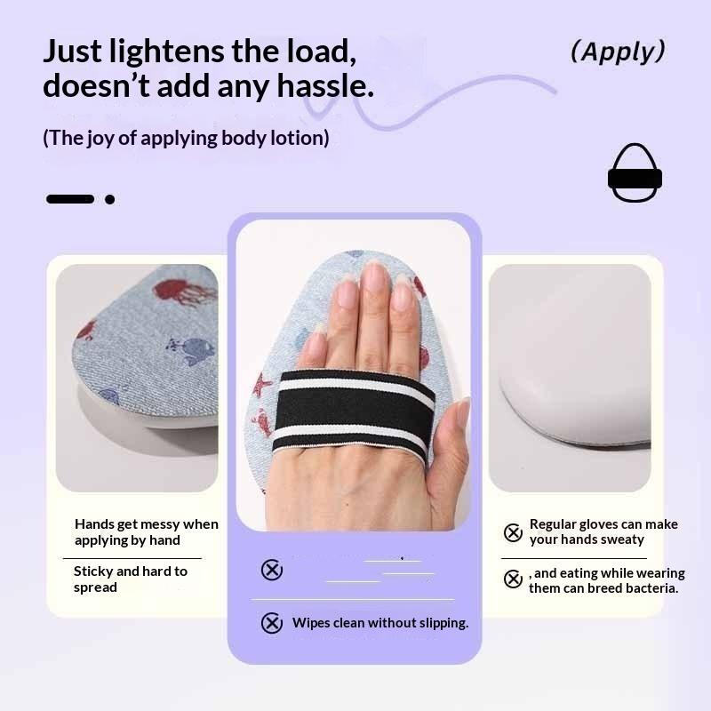 Extra Large Lotion Sunscreen Ointment Applicator Soft Leather Surface Puff Body Cleaner Shower Brush Sunscreen Applicator