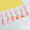 Set of 5/6 Capybara Key Rings Multifuntional Resin Accessory Cartoon Capybara Bag Pendant Suitable for Key and Bag