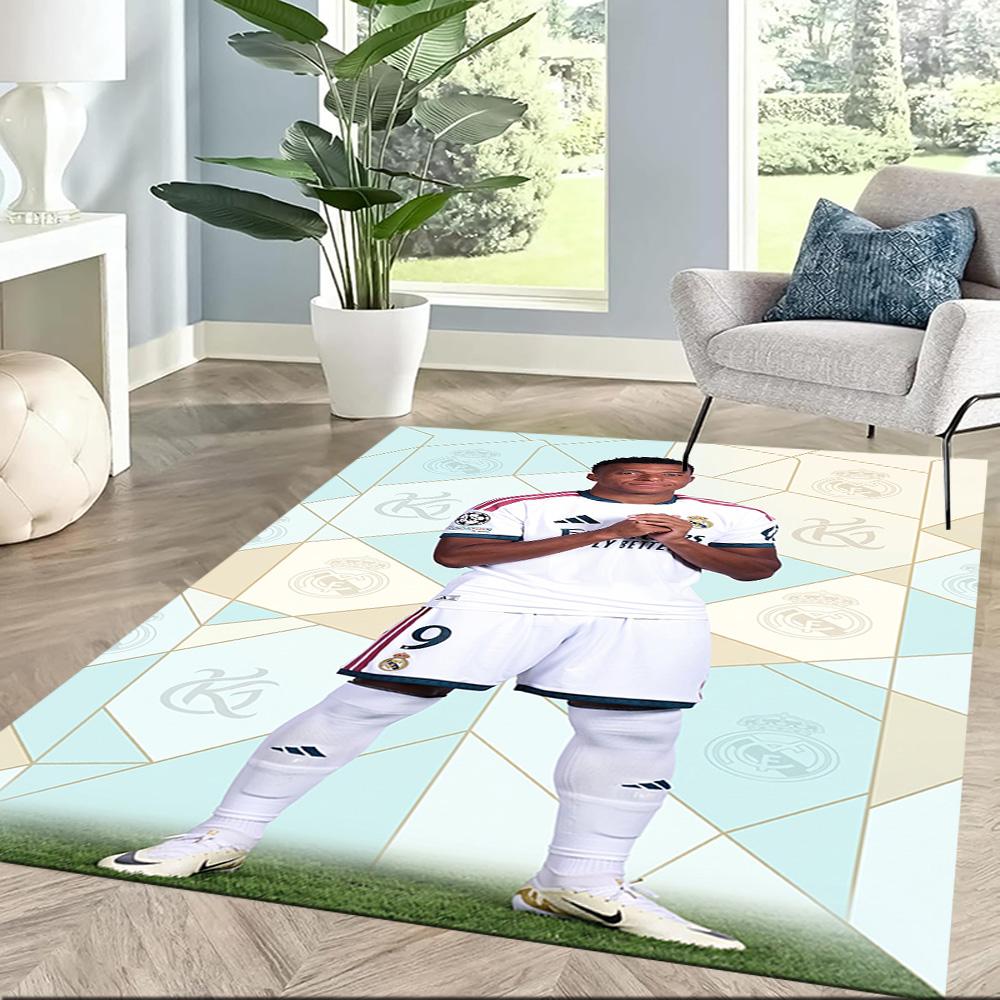 Mbappe 121 Floor Rug Office Rug Suitable for Decorate Room Living Rooms Kitchen Game Room Antislip Carpet Office Home Decor
