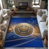 Tappeto in Velluto di Cristallo con Stampa del Leicester City Football, Comodo Assorbente d'Acqua Antiscivolo Tappeto per Pavimenti Interni