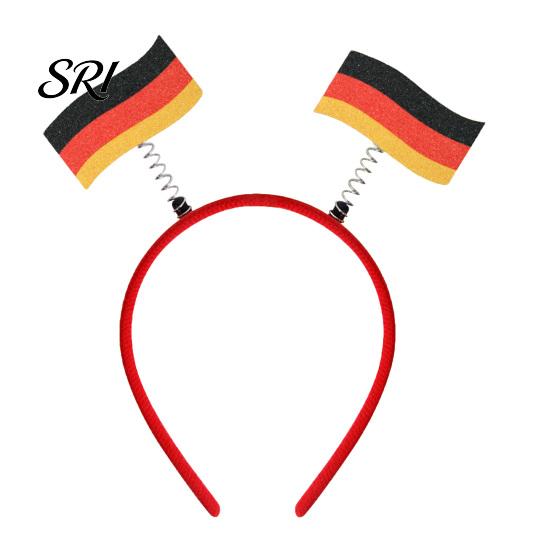 Photo Prop Headband Football for Women Men Soccer Cheering National Flag Eye-catching Party Headwear Hairband Game Day Accessories Sports Fans