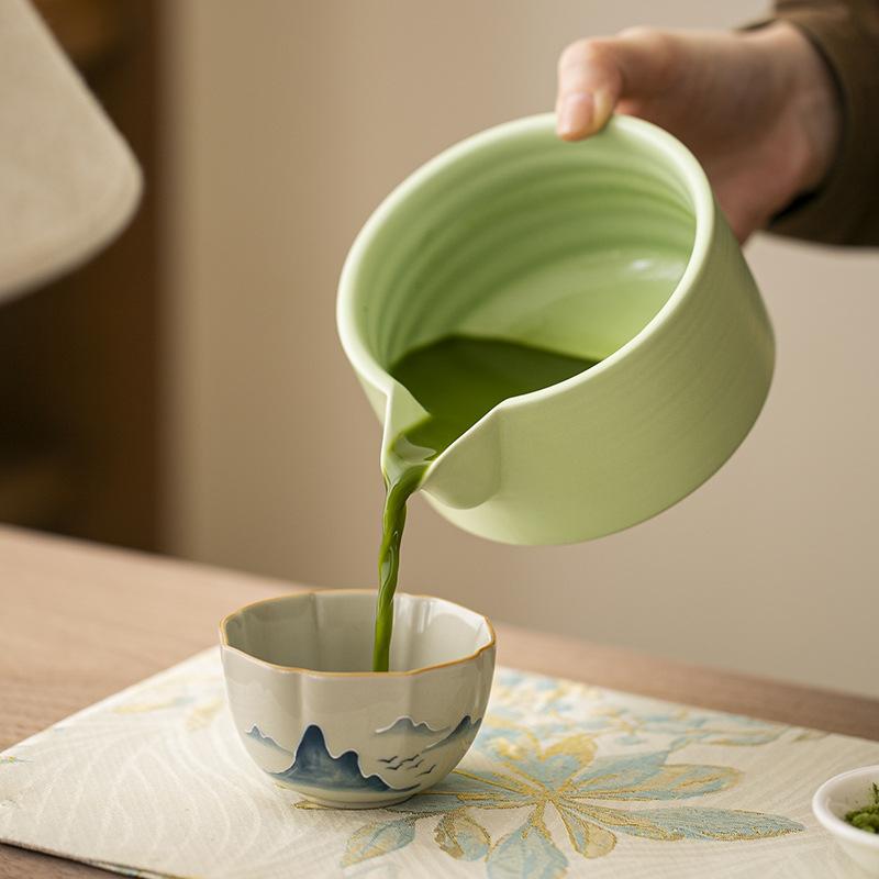 Japanese Style Matcha Teaware Set Handmade Ceramic Bowl Bamboo Chasen Tea Tool Tea Brush Accessories Ceremony Teaset Gift