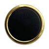 5 Stück Flacher Gold- und Silberrand Schwarzer Knopf Kleiner Duft Schlichter Stil Anzug Pullover Knopf Metallzubehör Jackenknopf