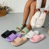 New CM thick-bottomed cool slippers women's summer indoor and outdoor home stepping on shit feeling bathing couple men height-increasing rubber a