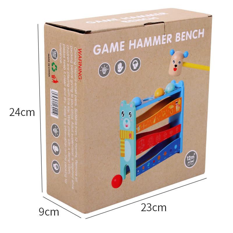Wooden Pounding Toy For Kids Handeye Coordination Educational Game For Early Learning