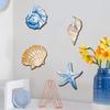 Marine Wall Decoration Wooden Board Hanging Coastal Conch Shell Unique Mediterranean