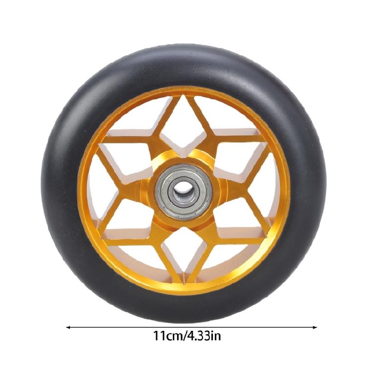 Aluminiumlegeringar Scooterhjul Byte 110mm Stuntscooterhjul Sparkcykelhjul Ersättningsdel Slitstark