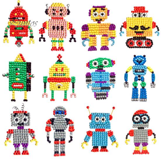 

1 компл. наклейки с алмазной живописью, забавные универсальные мультяшные поделки, набор для алмазной живописи «сделай сам», для детей и взрослых E