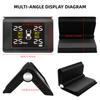 E-ACE K46 Universal TPMS Wireless Car Tire Pressure 4 Sensors Display Solar Intelligent Tyre Pressure Auto Alarm Monitor System