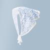 Elegant Floral Cotton Head Scarf Soft Wrap Printing Hair Scarf Vintage Lace Triangle Scarf  Beach