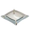 2PCS Nordic Leather Desktop Storage Tray PVC Leather Jewelry Cosmetic Key Storage Tray Desktop Folding Organizer Storage Box