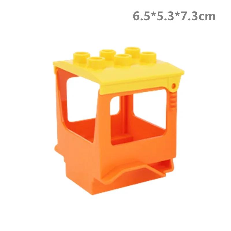 Big Building Blocks Compatible Large Bricks Road Plate Car Parking Pole Fuel Station City Traffic Kids Educational Creative Toys