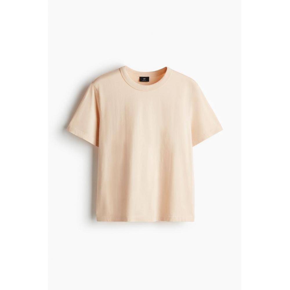 H M Regular FiT T sHirT Pale Orange