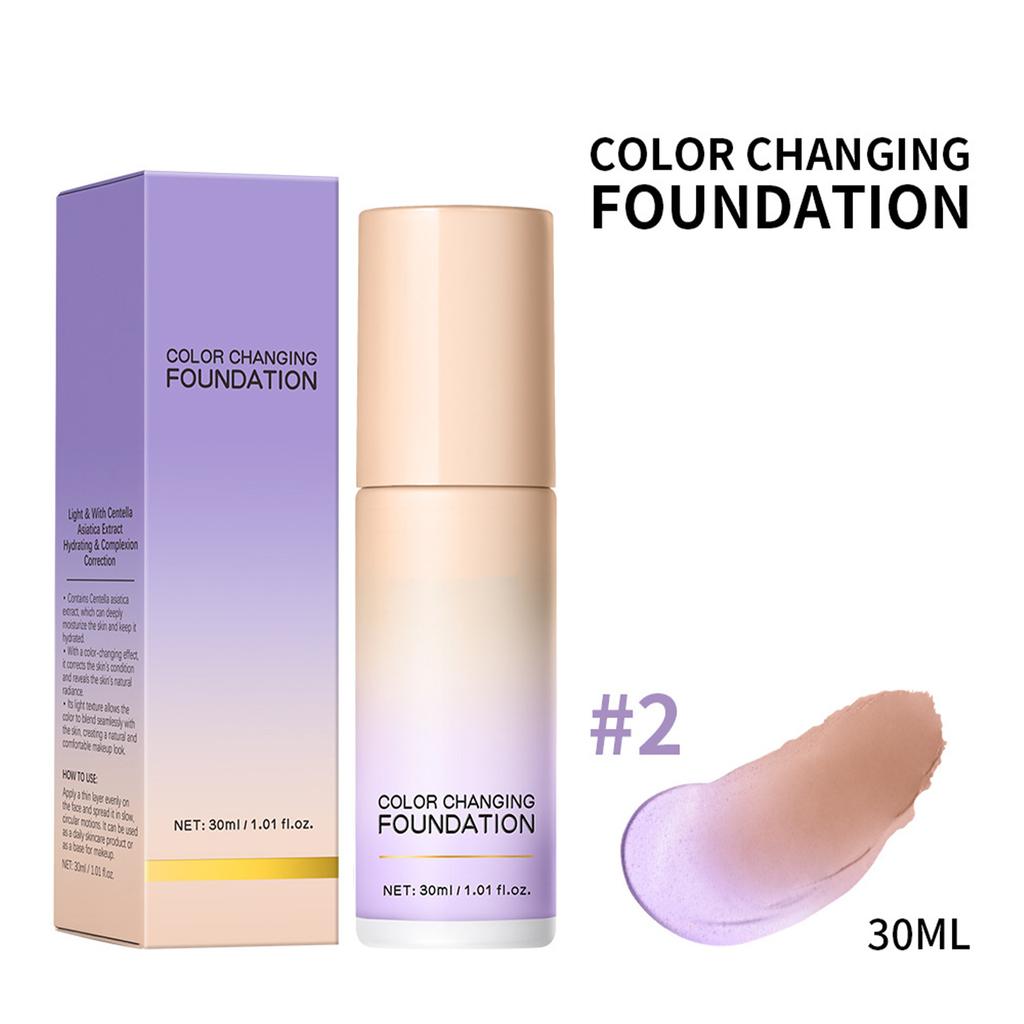 1Pc 30ML Lightweight Foundation for Women Girls Natural Finish Makeup High Coverage Long Wearing Nude Shade Enhances Skin Brightness Cosmetic