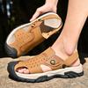 Fashion Mens Hollow Out Flats Leisure Driving Sandals  Anti-collision Toe Man Summer Slippers Wading Aqua Shoes Men Outdoor Sandals