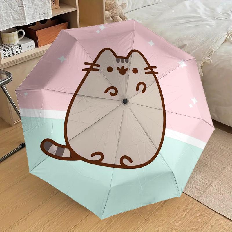 1pc Pusheen, Cat Themed High-quality Umbrella,Automatic Opening and Closing Umbrella,Multi-functional Umbrella G0811385