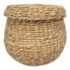 Basket - HOUSE NORDIC - Ø 30 X 26.5 Cm - Water Hyacinth - Brown - Indoor