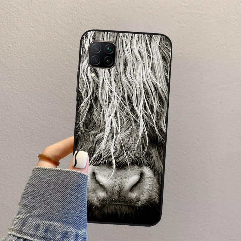 Hochlandkuh Tier Für Huawei Nova Y73 Y72 Y61 Y91 Y70 Y60 Y90 12s 12i 11i 8i 9 10 SE P30 P40 Lite P60 Pro Hülle