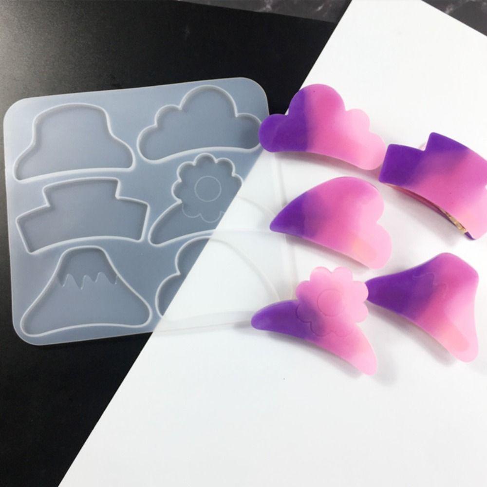 Ornaments for Women Resin Epoxy Silicone Mould Hairpin Mold Shark Hair Pin Hair Claw Clips Mold