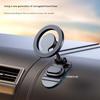 360 Degree Rotating Metal Car Phone Holder Foldable Magnetic Mount Space Saving Brackets for Secure Hands Easy Driving