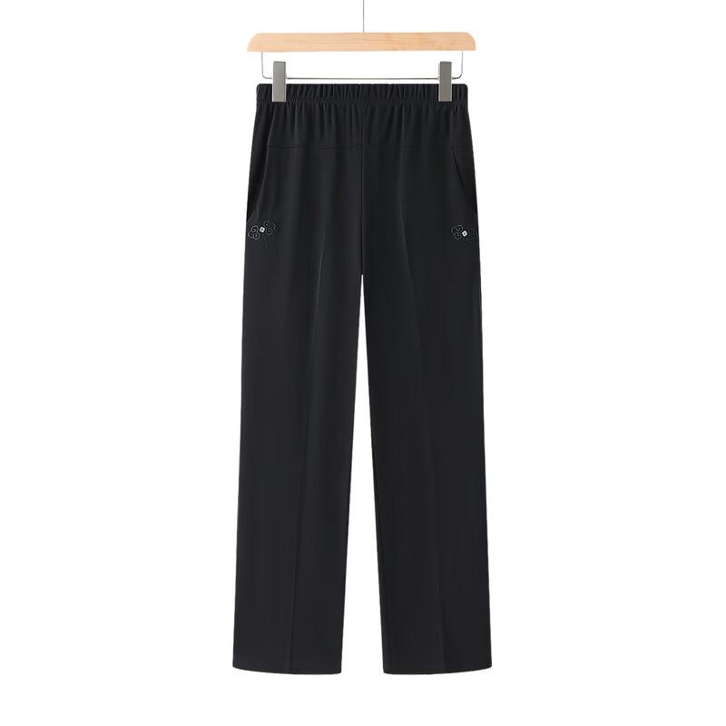 Elderly Women's Summer Loose Straight Leg Pants