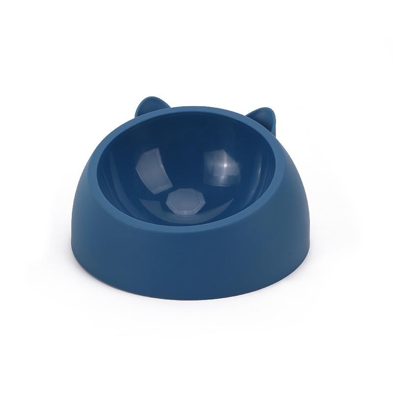 Stainless Steel Slanted Cat & Puppy Bowl - Small, Non-Slip Design for Food & Water