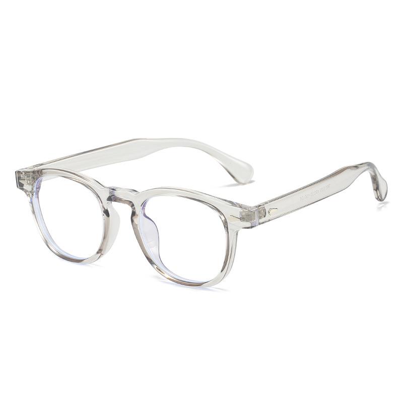 Fashion TR90 Anti Blue Light Filter Gaming Glasses Women Men Clear Grey Anti Blue Light Blocking Glasses 2024