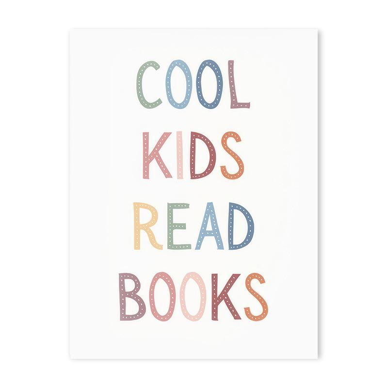 It Is OK To Feel Books Baby Educational Poster Wall Art Canvas Painting Print Picture Kids Nursery Room Classroom Decoration