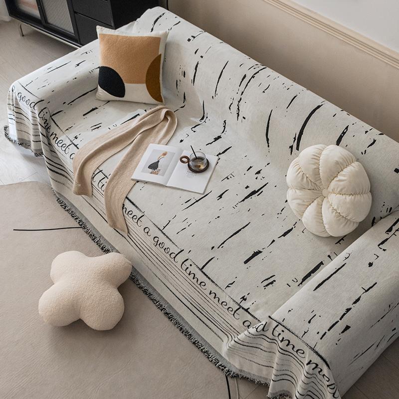 

Nordic Simple и High-end Четырехсезонный чехол для дивана Ткань Синель Устойчивое к царапинам от кошек Диванное полотенце Чехол для дивана Одеяло для дивана 180*130cm