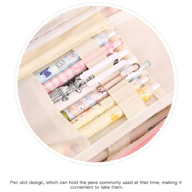High Capacity Canvas Pencil Organizers For Students Lightweight Design Multipurpose Use Durables Fabric Waterproof Material