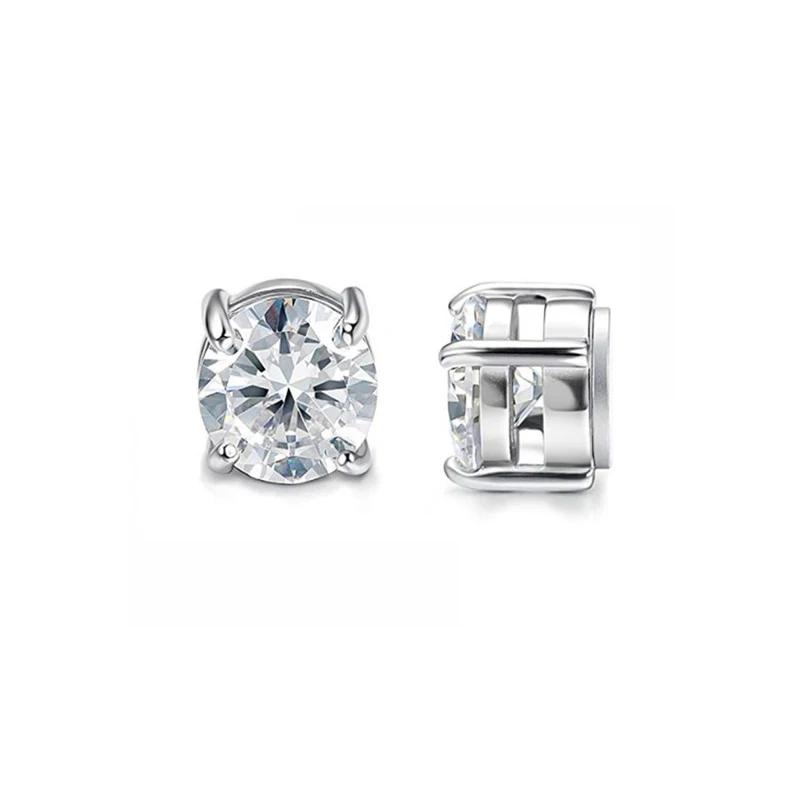 1 Pairs Magnetic Ear Clip Set Men and Women Stainless Steel Ring Cross Non-Perforated Fake Gauge Earrings Jewelry Gift