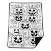 Kids Halloween Drawing with Brushes, 70 Cm, Parent-Child Coloring Blanket for Children