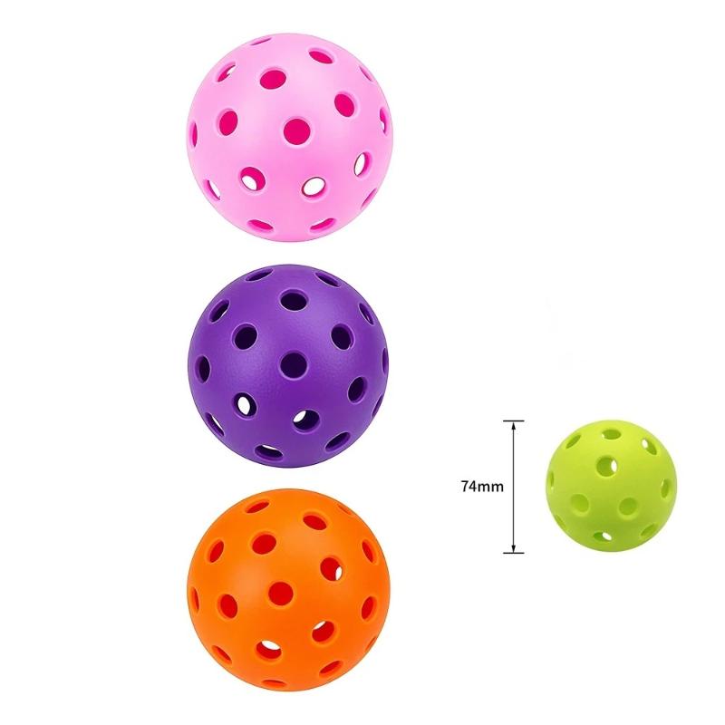 

3Pcs Golf Balls Practice Choose Hole Ball White Blue Yellow Orange Red Indoor Ourdoor Golf Plastic Ball A3