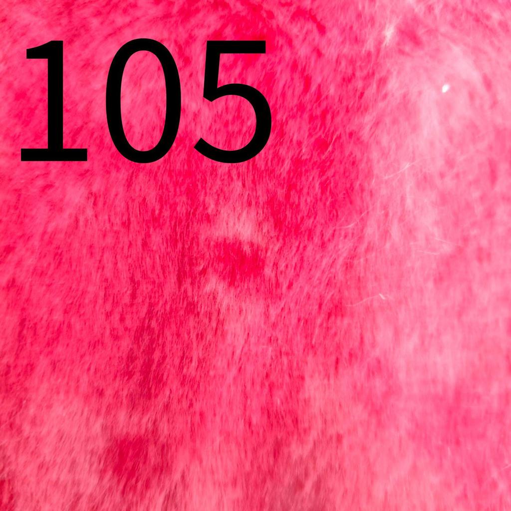 Colorful Tie-Dye Rabbit Fur Print Plush Fabric, 10mm - Ideal for Toy and Clothing Design