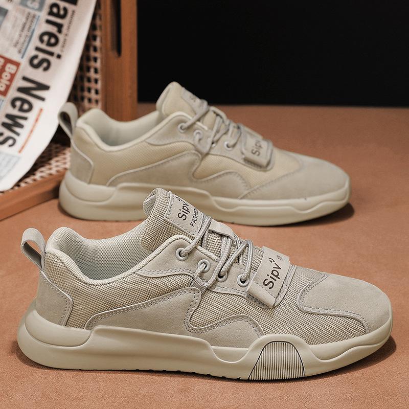 Cloth shoes men's board shoes mesh breathable spring and autumn walking casual shoes comfortable soft-soled sports shoes versatile men's shoes