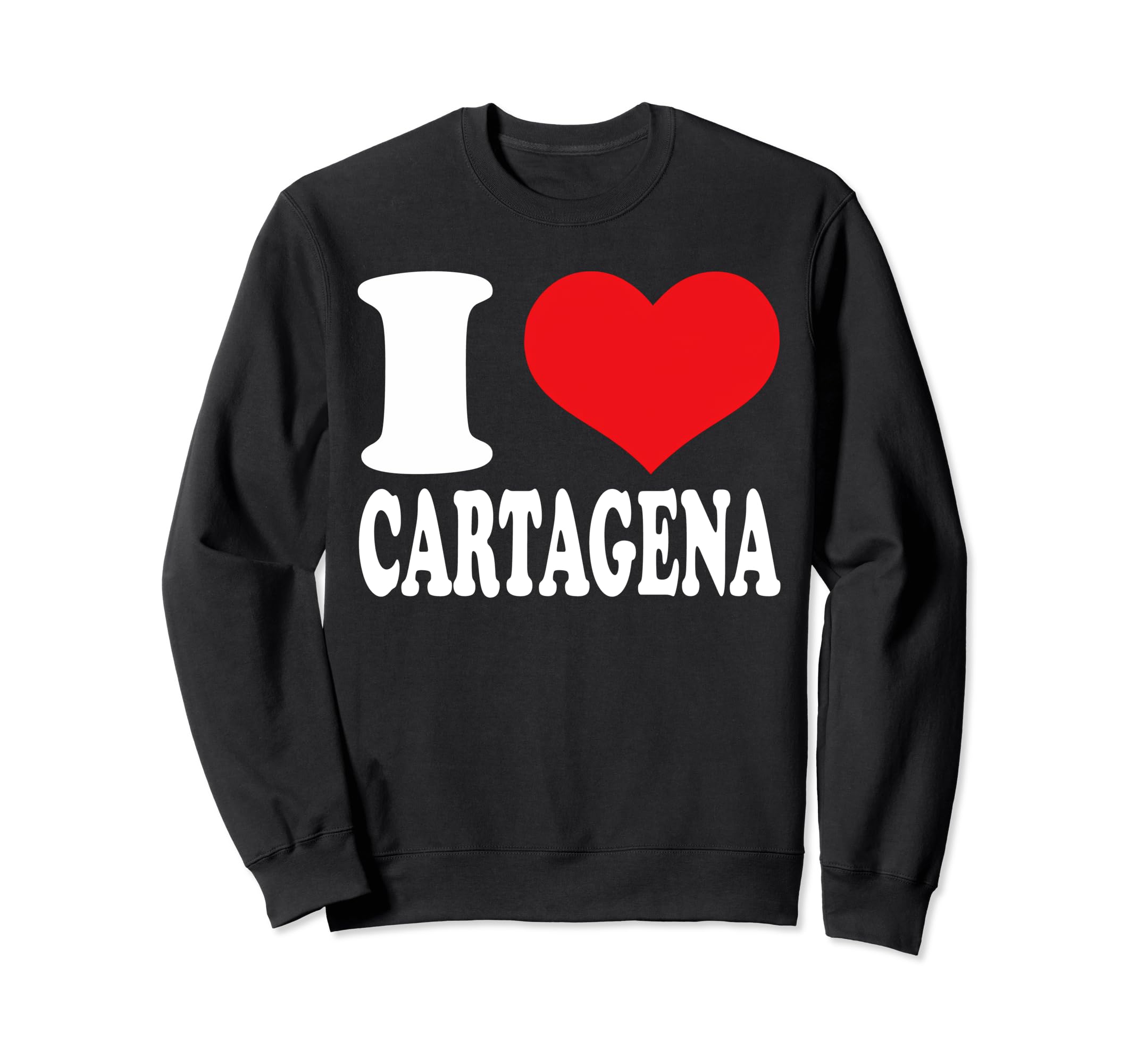 

I Love Cartagena Heart Cartagena Pride Sweatshirt чорний